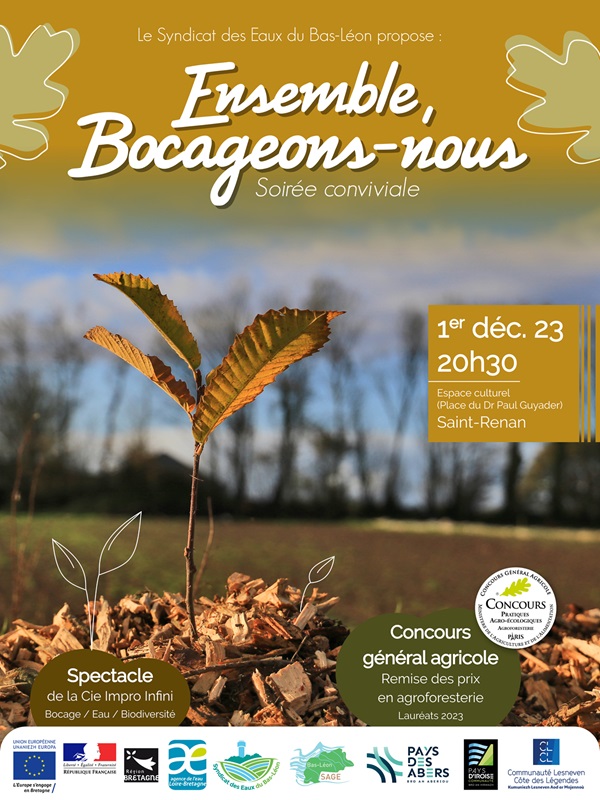 Affiche soirée Ensemble, bocageons-nous