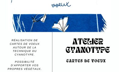 Atelier cyanotype "réalisation de cartes de voeux"